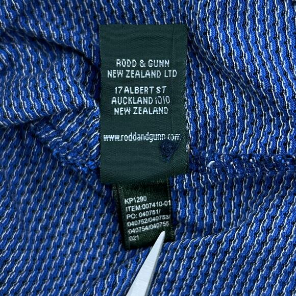 Rodd & Gunn Mens Size M Polo Shirt Balancing Rock Short Sleeve Blue *TINY FLAW - Picture 15 of 16